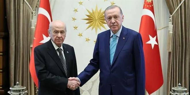 Erdoğan'ın MHP Genel Başkanı Bahçeli'yi kabulü sona erdi