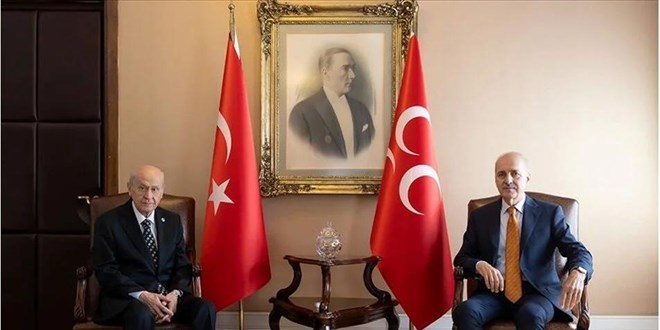 Kurtulmuş'tan Bahçeli'ye yeni anayasa ziyareti