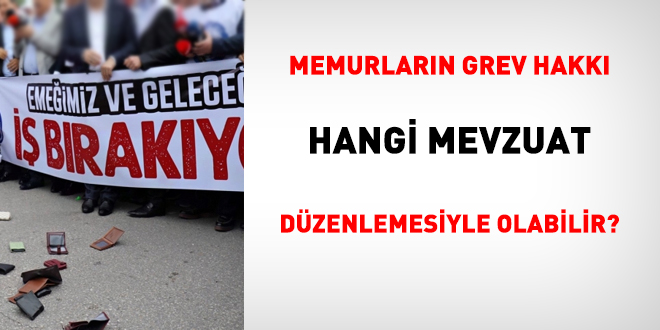 Memurların grev hakkı hangi mevzuat düzenlemesiyle olabilir?