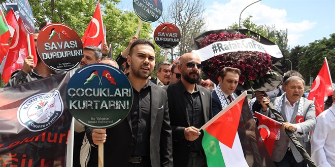 Kamu Birliği Konfederasyonu Filistin için meydanlardaydı