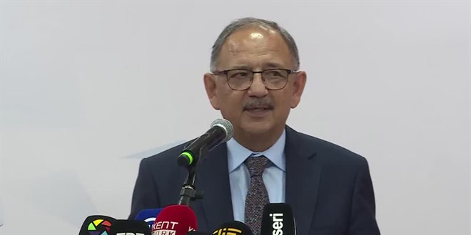 Bakan Özhaseki: Deprem bölgesinde 1240 yerde şantiyemiz var