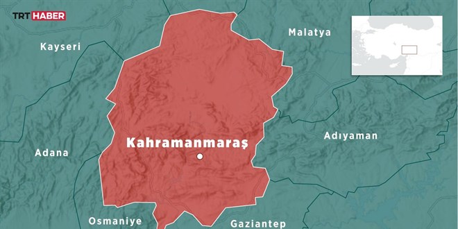 Kahramanmara'ta 3,9 byklnde deprem