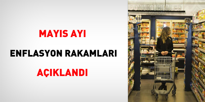 Mayıs ayı enflasyon rakamları açıklandı