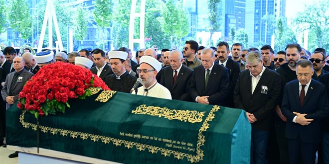 Erdoğan, Özer Uçuran Çiller'in cenazesine katıldı