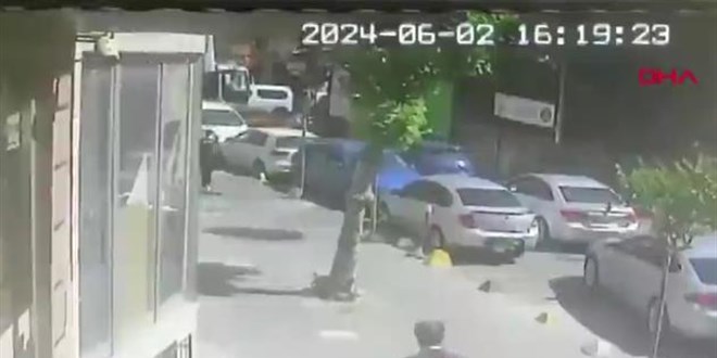 Şişli'de silahlı saldırı kamerada