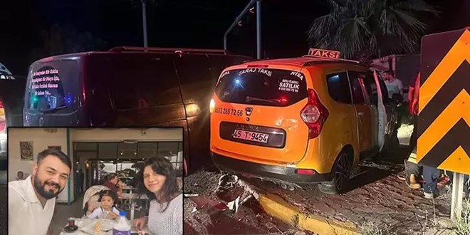Minibüs ile taksi çarpıştı; 3 yaşındaki Eylül Mavi öldü, 5 yaralı