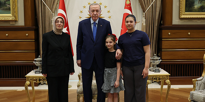 Cumhurbaşkanı Erdoğan Ayşe Ateş'i kabul etti