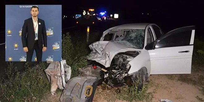 Aksaray'da kaza: İlçe gençlik kolları başkanı öldü, 3 ağır yaralı