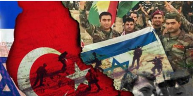 Yahudilerin gözü Anadolu'da! Kürdistan haritasını Siyonist çizdi