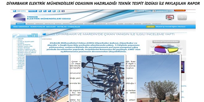 Dicle Elektrik: Yangnn elektrik kaynakl olmad belge ve grntlerle sabit