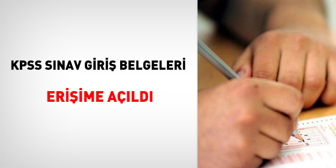 KPSS sınav giriş belgeleri erişime açıldı