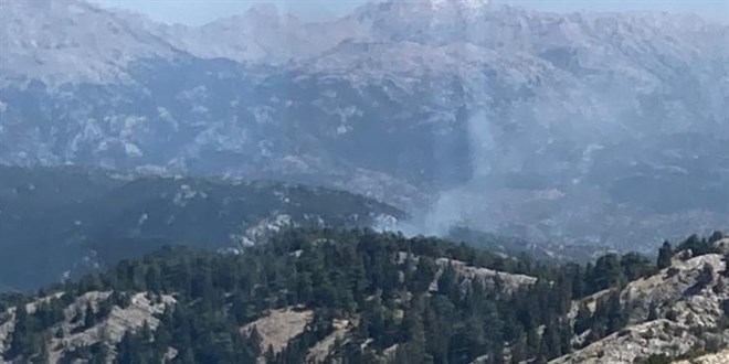 Antalya'nın Akseki ilçesinde orman yangını çıktı