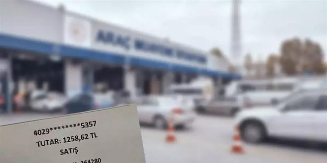 Araç muayenesinde kesilen kredi kartı komisyonu için iade kararı