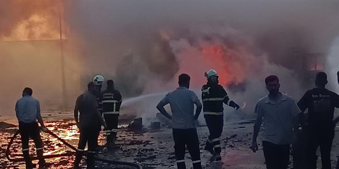 Kırklareli'nde geri dönüşüm tesisinde yangın