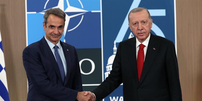 Cumhurbaşkanı Erdoğan, Miçotakis ile görüştü