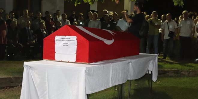 Kazada şehit olan Orman İşletme Müdürü için cenaze töreni düzenlendi
