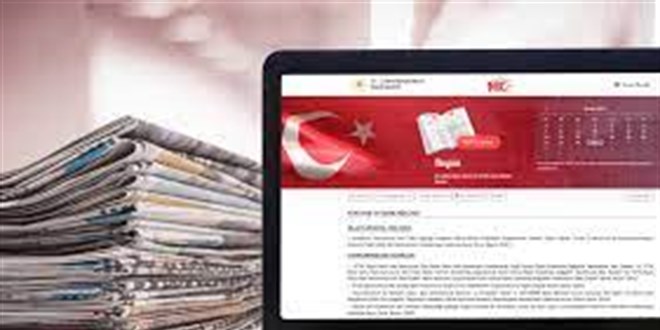 Türkiye'de geçen yıl 855 gazete, resmi ilan ve reklam yayımladı