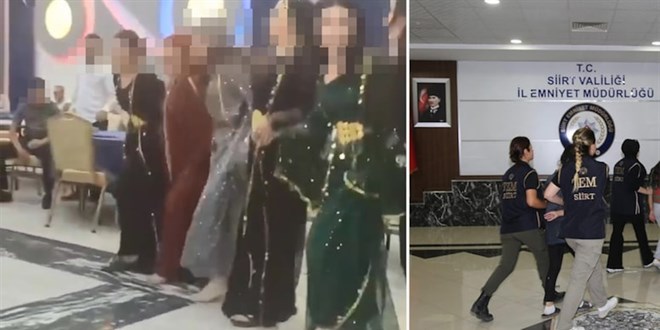 Siirt'te düğünde PKK propagandasına 4 tutuklama