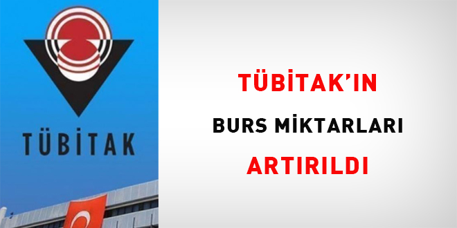 TBTAK'n burs miktarlar artrld