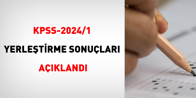 KPSS-2024/1 yerletirme sonular akland