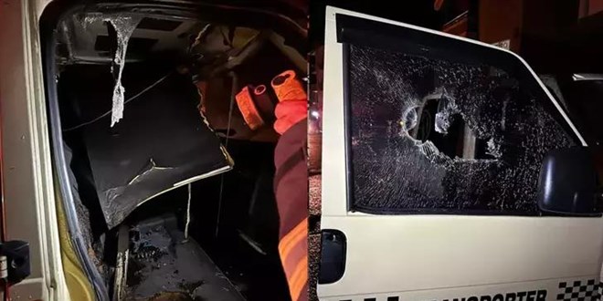 Arkada kendisini gezdirmeyince kamyoneti yakt