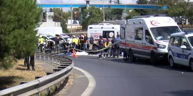 Motosikletle kaza yapan polis memuru hayatını kaybetti