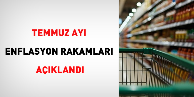 Temmuz ayı enflasyon rakamları açıklandı