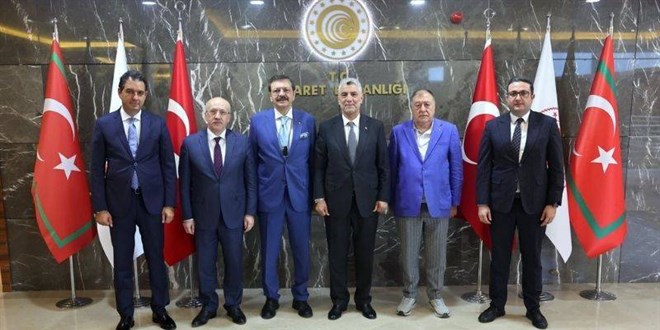 Ticaret Bakanı, TOBB Başkanı Hisarcıklıoğlu'nu kabul etti