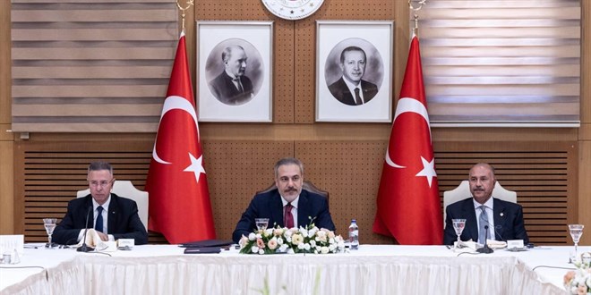 Bakan Fidan, Arap Birliği ülkelerinin Ankara Büyükelçileri ile bir araya geldi
