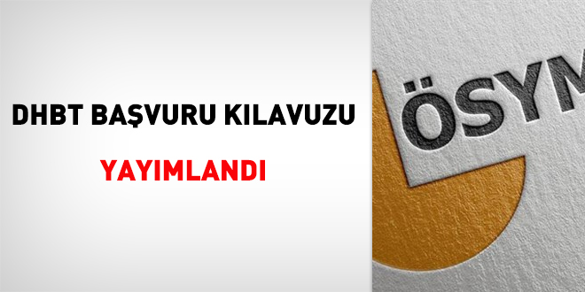 DHBT başvuru kılavuzu yayımlandı