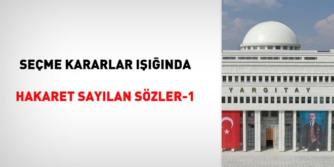 Seçme kararlar ışığında hakaret sayılan sözler-1