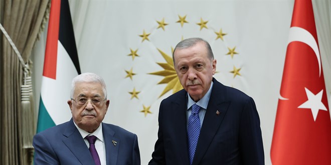 Erdoğan, Filistin Devlet Başkanı Abbas'ı kabul etti