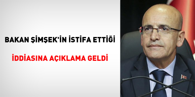 Bakan imek'in istifa ettii iddiasna aklama geldi
