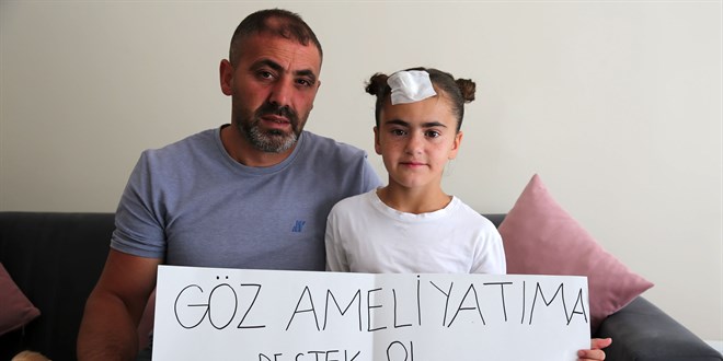Açtığı pankartla Erdoğan'dan yardım isteyen Ada, tedavi edilecek