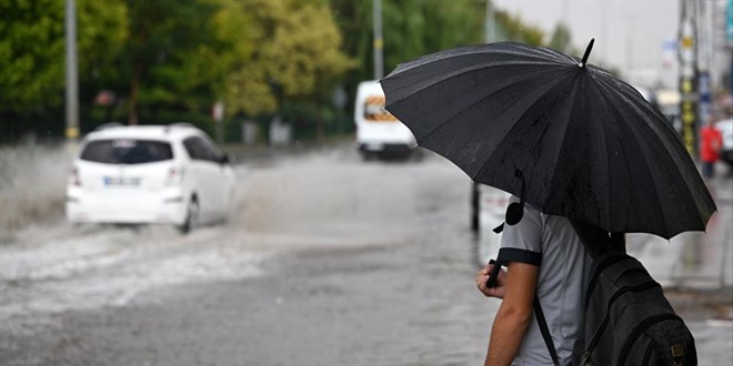 13 il için kuvvetli sağanak uyarısı