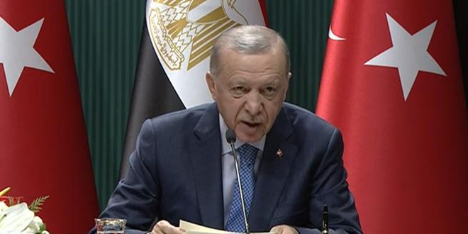 Erdoğan: Türkiye ve Mısır, Filistin meselesinde ortak bir duruşa sahip