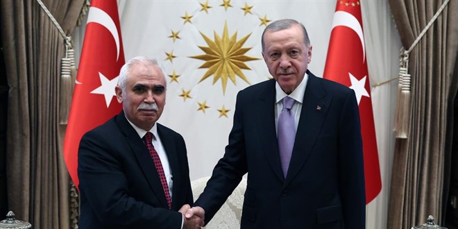 Cumhurbaşkanı Erdoğan, AYM Başkanı Özkaya'yı kabul etti
