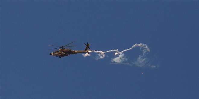 Gazze'de İsrail helikopteri düştü: 2 asker öldü
