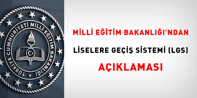 MEB'den LGS açıklaması