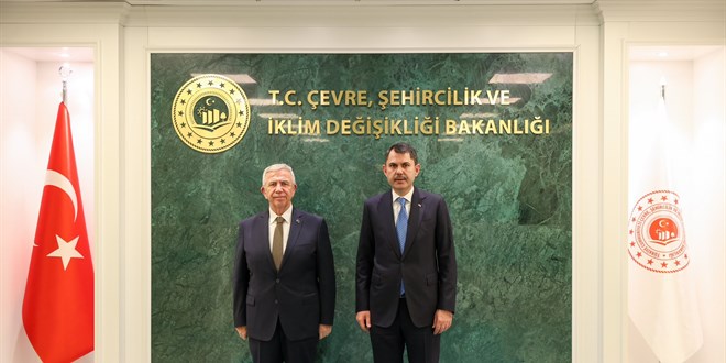 Bakan Kurum, Ankara BB Ba�kan� Yava�'� kabul etti