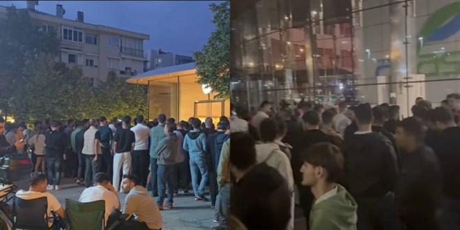 120 bin TL'lik telefon için, geceden kuyruğa girdiler
