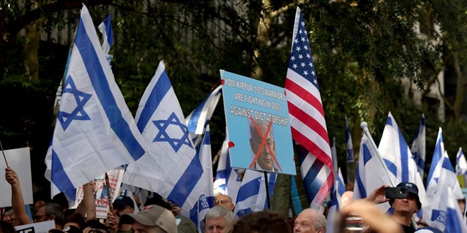 New York'ta Netanyahu karşıtı protesto düzenlendi
