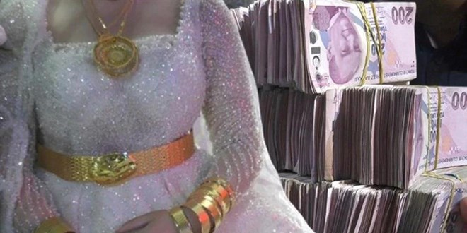 Geline 3 kilo altın, damada 4 milyon TL takıldı