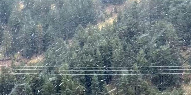 Bolu'da mevsimin ilk karı yağdı