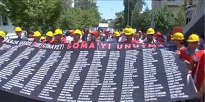 Soma maden işçileri TBMM'de