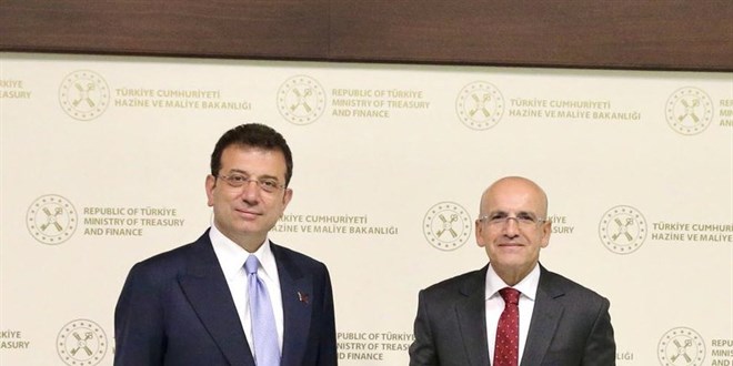 İmamoğlu, Bakan Şimşek ile görüştü