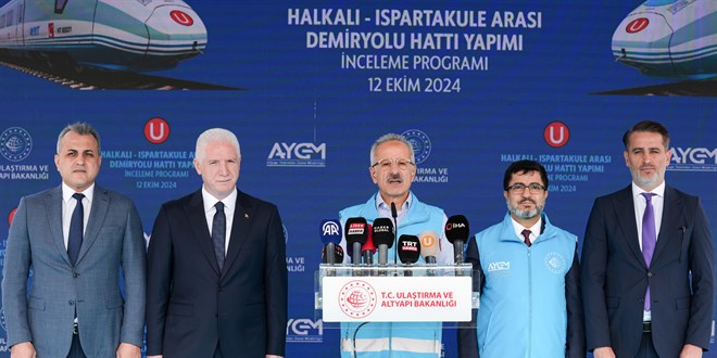 Bakan Uraloğlu, Halkalı-Ispartakule Hızlı Tren Hattı'nda incelemelerde bulundu