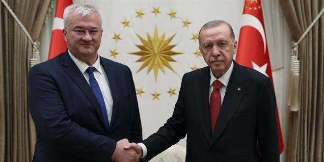 Cumhurbaşkanı Erdoğan, Ukrayna Dışişleri Bakanı Sybiha'yı kabul etti