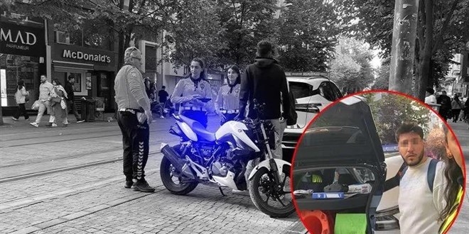 Hem polisten kaçtılar hem de muhabire tehditler savurdular