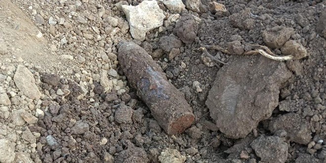 Bursa'da bulunan patlamamış top mermisi imha edildi